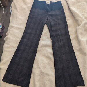 Anthropologie - elevenses Brown Plaid Pants/Trousers Size 8